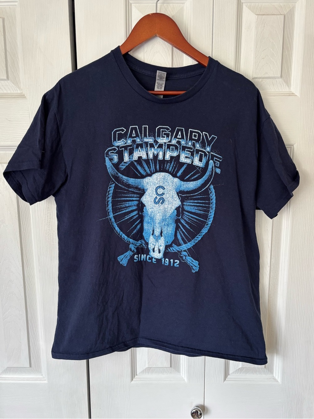 Calgary Stampede Navy Blue Graphic Tee Size Large